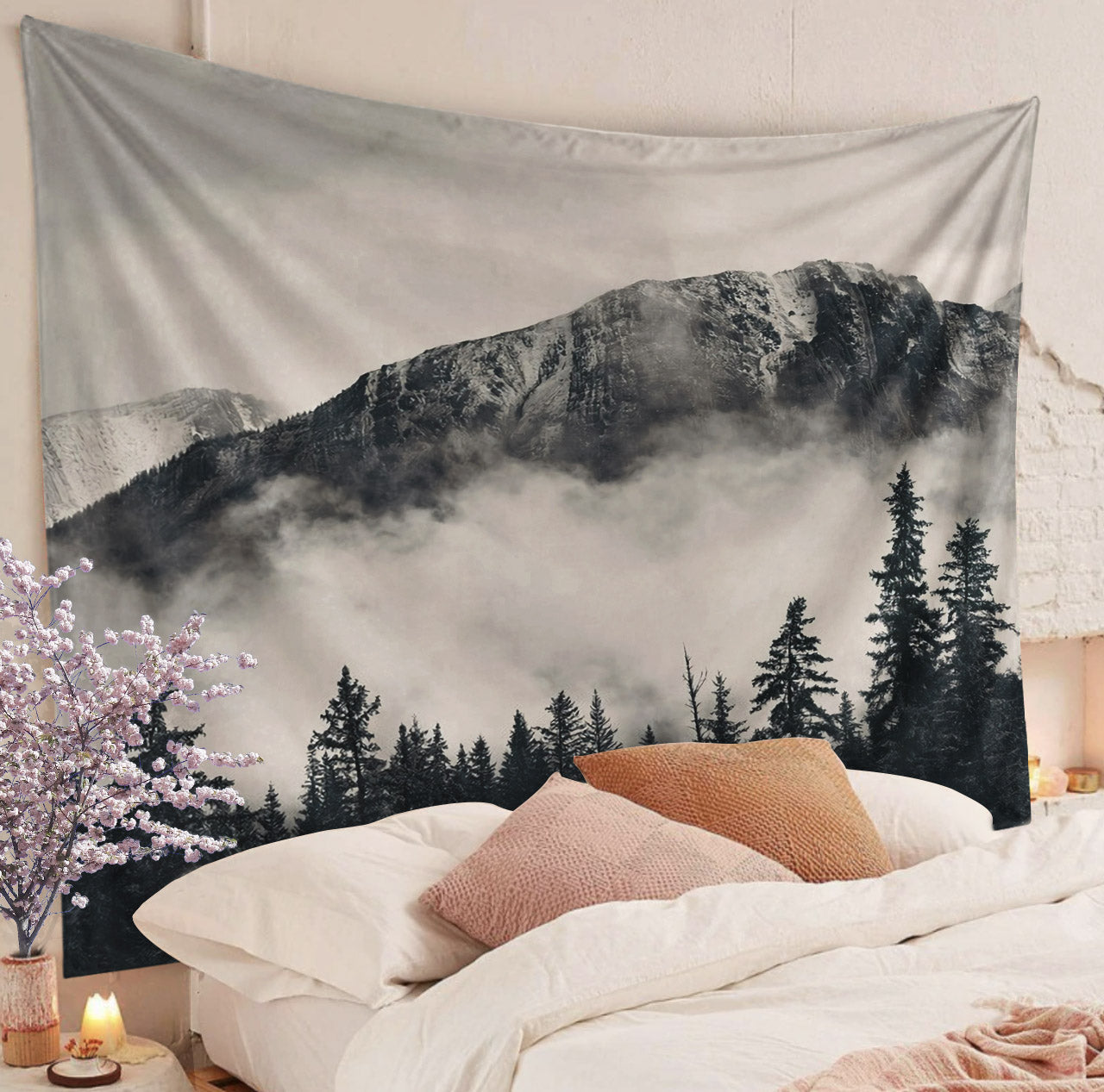 Misty Forest CLP070822 Decorative Wall Hanging Tapestry