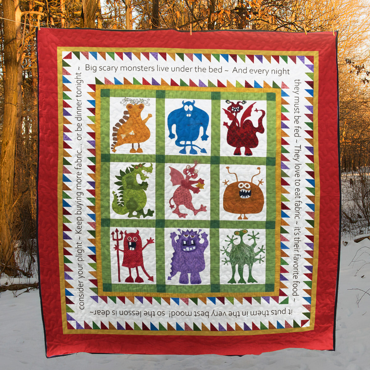 Monsters CLA0611561Q Quilt Blanket