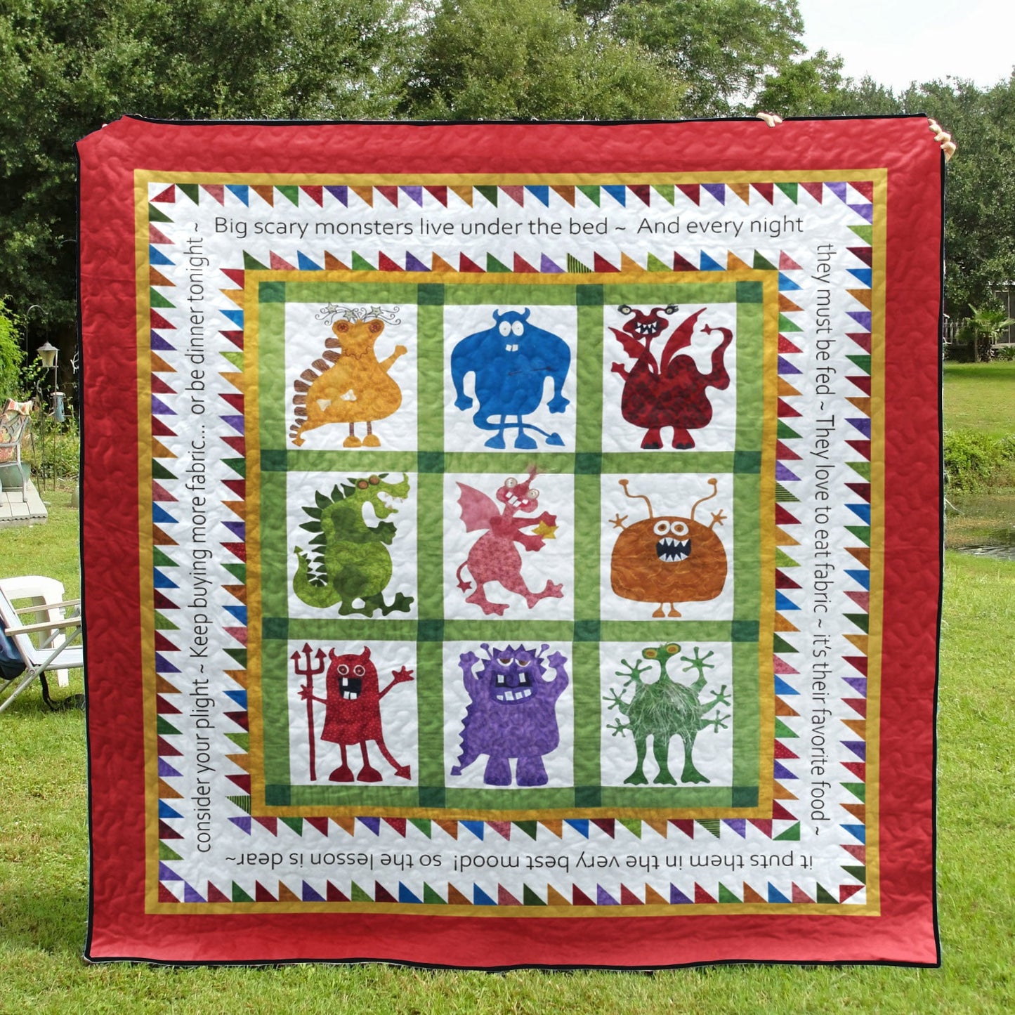 Monsters CLA0611561Q Quilt Blanket