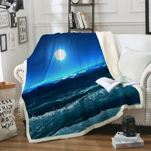 Moonlight Magic CLA1710088F Sherpa Fleece Blanket
