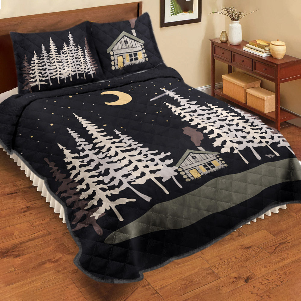 Moonlit Cabin Quilt CLT0410161 Quilt Bedding Set