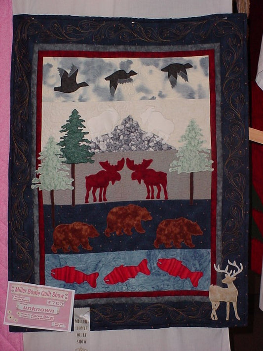 Moose And Bear CLM0511415 Quilt Blanket