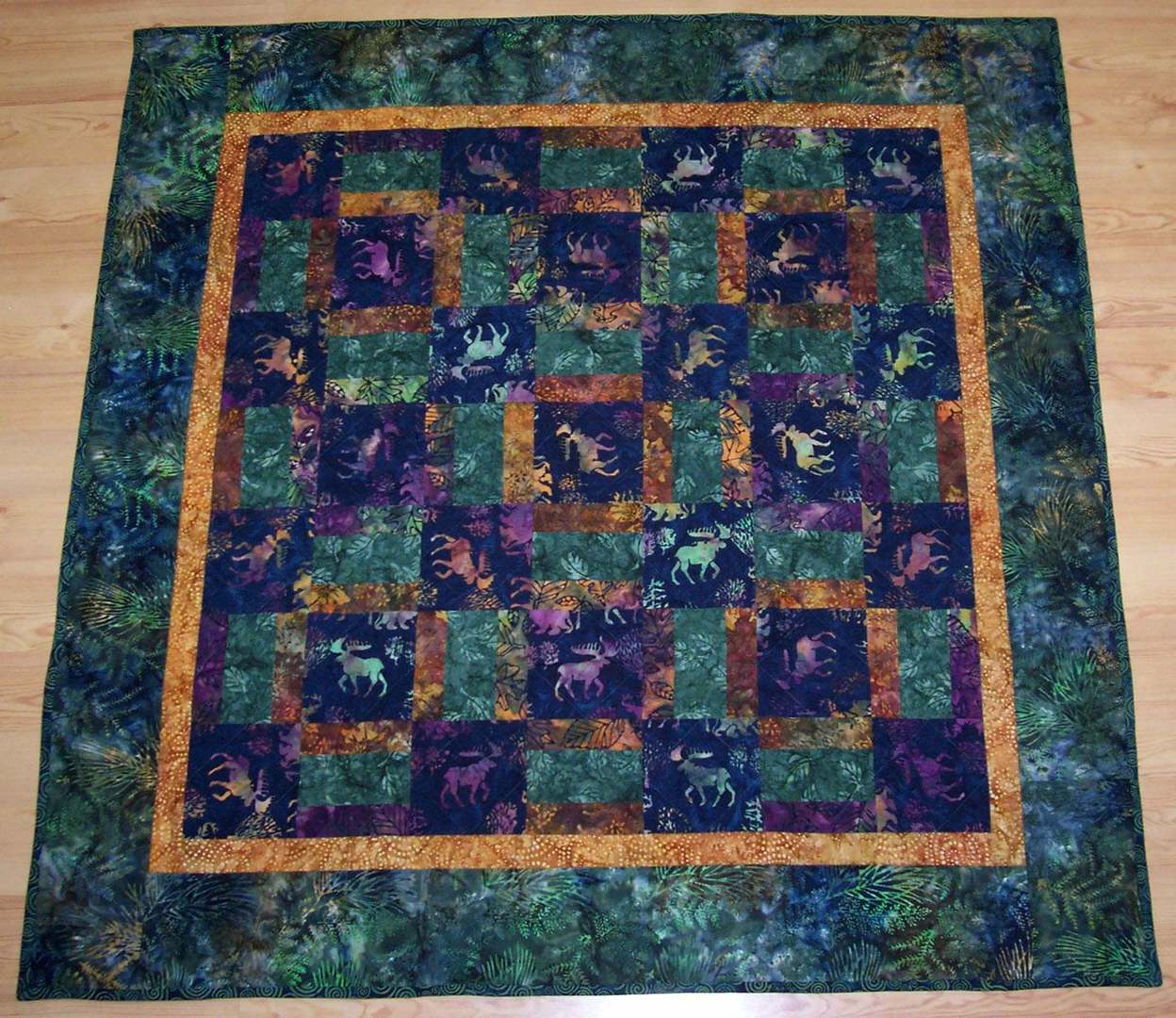 Moose CLA010760 Quilt Blanket