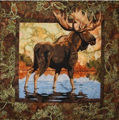 Moose CLA020715 Quilt Blanket