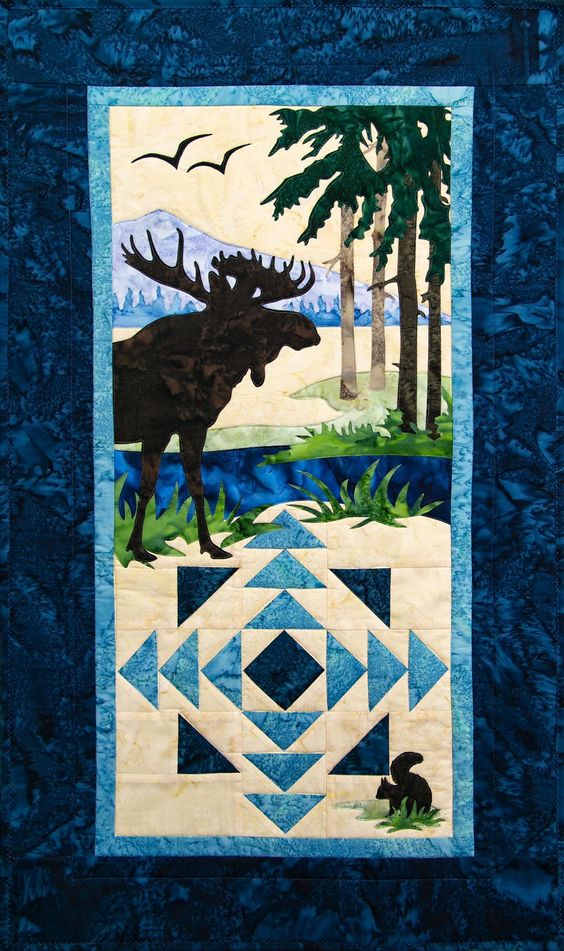 Moose CLA1110386Q Quilt Blanket