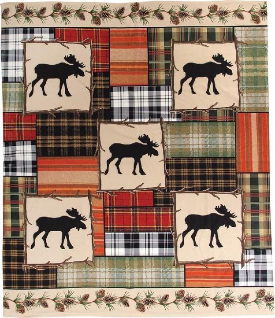 Moose CLA200690 Quilt Blanket