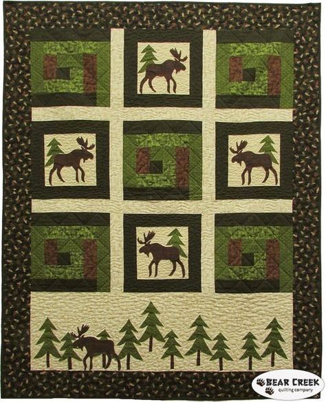 Moose CLM0910131 Quilt Blanket