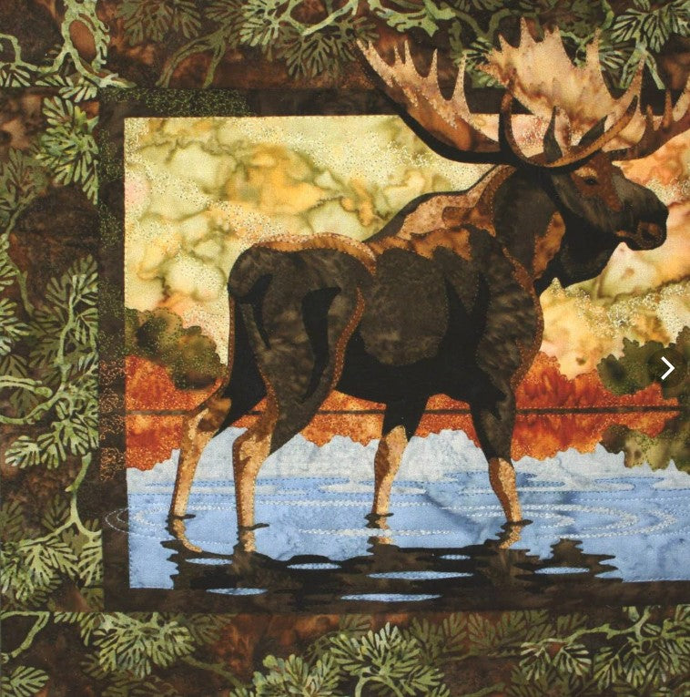 Moose Landscape CLT0511099H Quilt Blanket