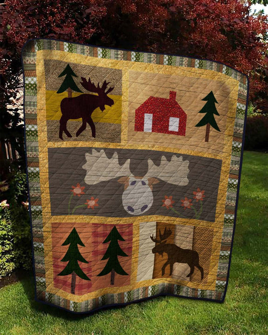 Moose NX170511 Quilt Blanket
