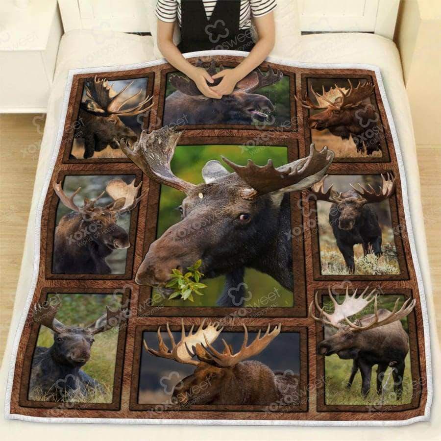 Moose CL05100342MDF Sherpa Fleece Blanket