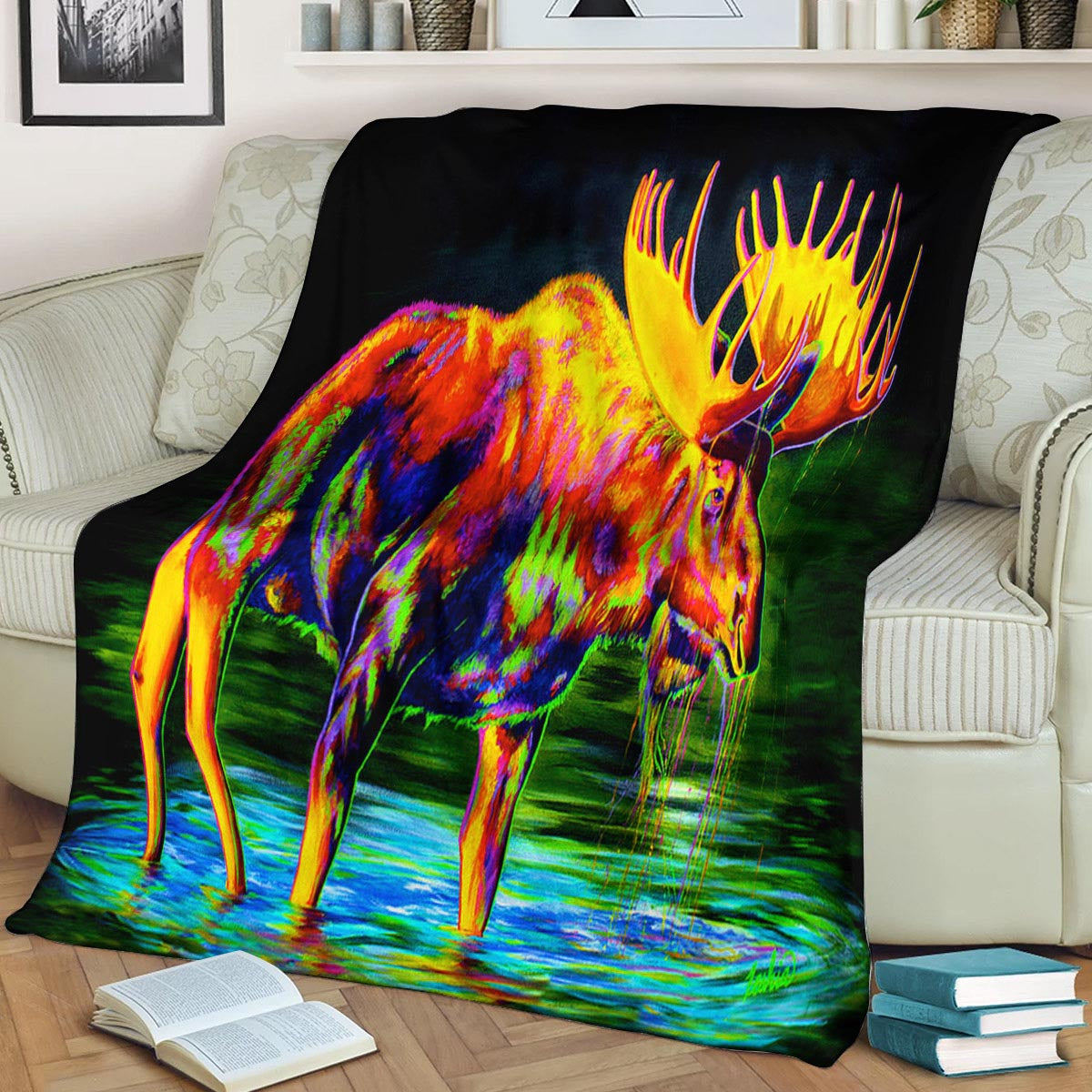 Moose HN171023F Sherpa Fleece Blanket