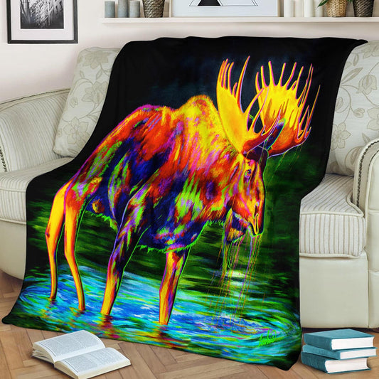 Moose HN171023F Sherpa Fleece Blanket