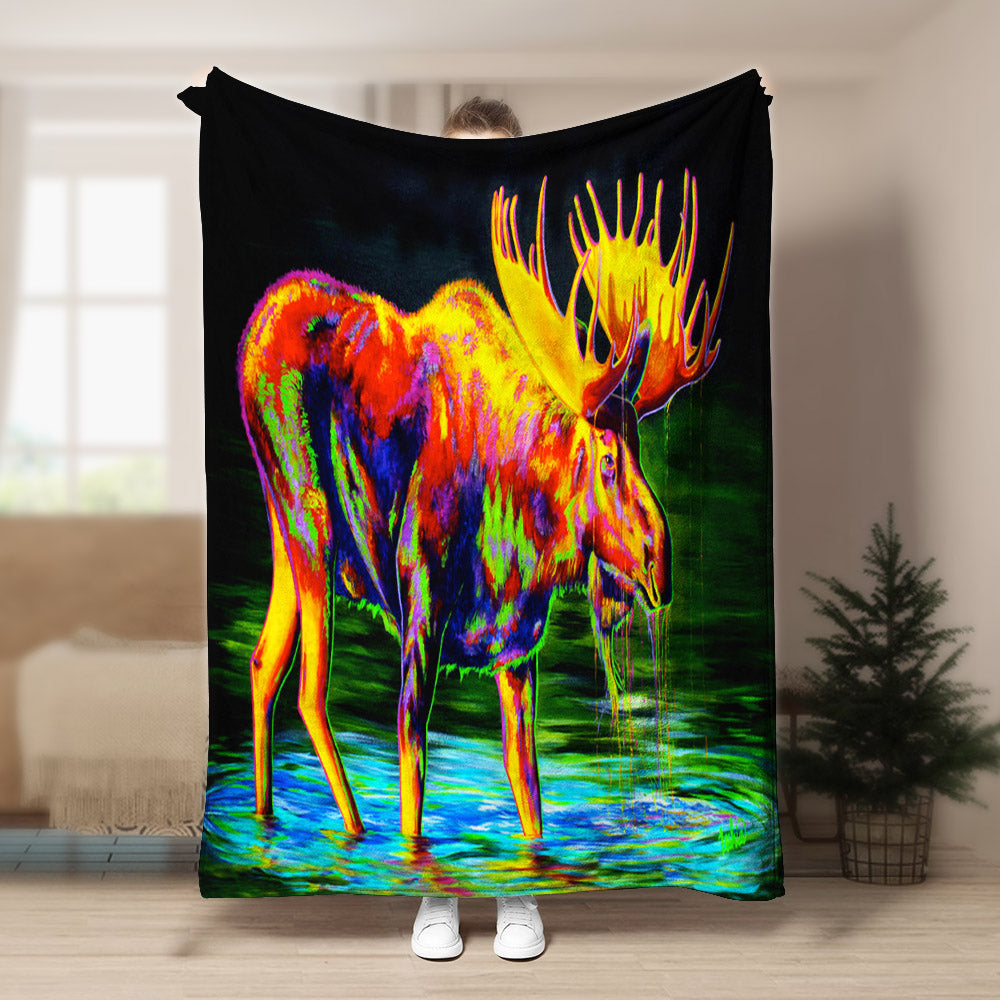 Moose HN171023F Sherpa Fleece Blanket