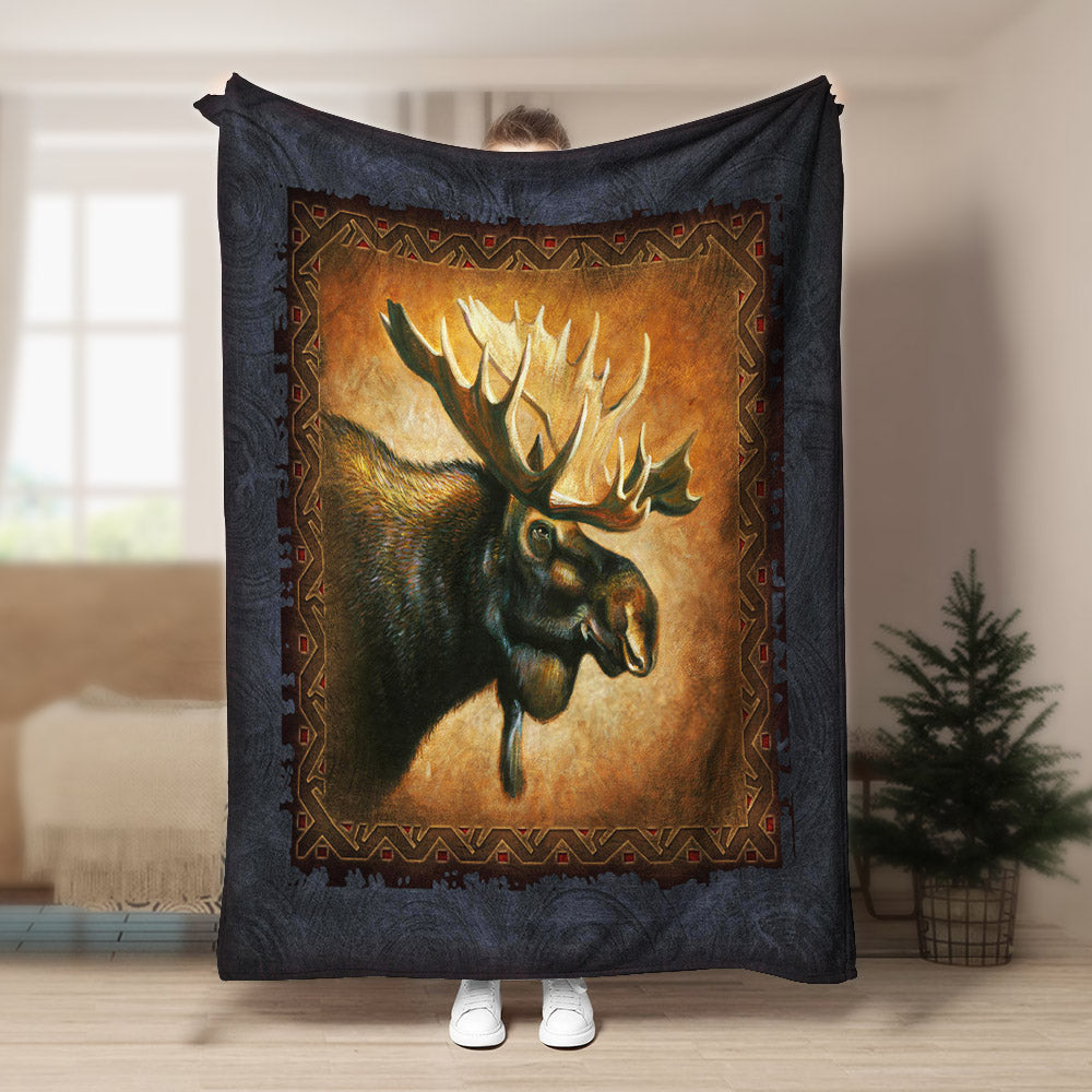 Moose NT051036F Sherpa Fleece Blanket