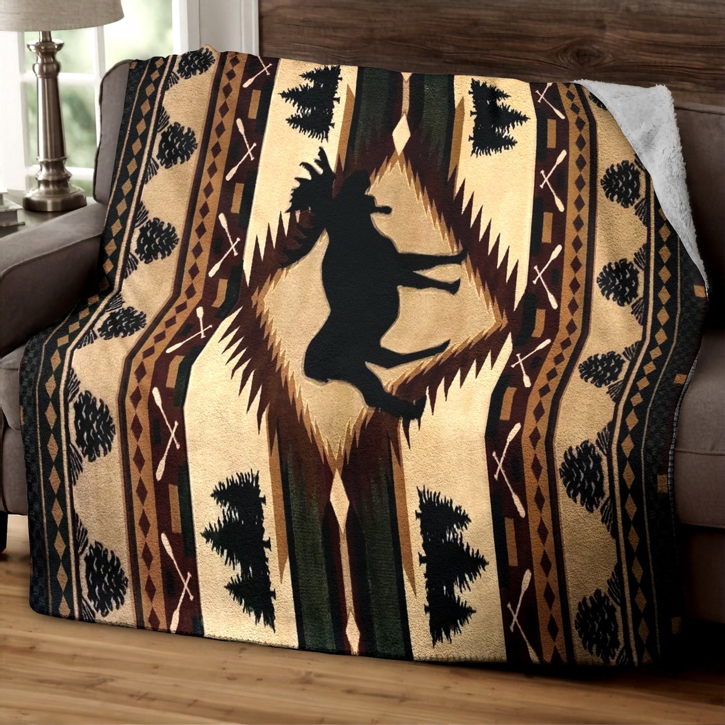 Moose QN150810TT Sherpa Fleece Blanket