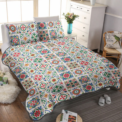 Mosaic Colorful CL12100436MDB Quilt Bedding Set