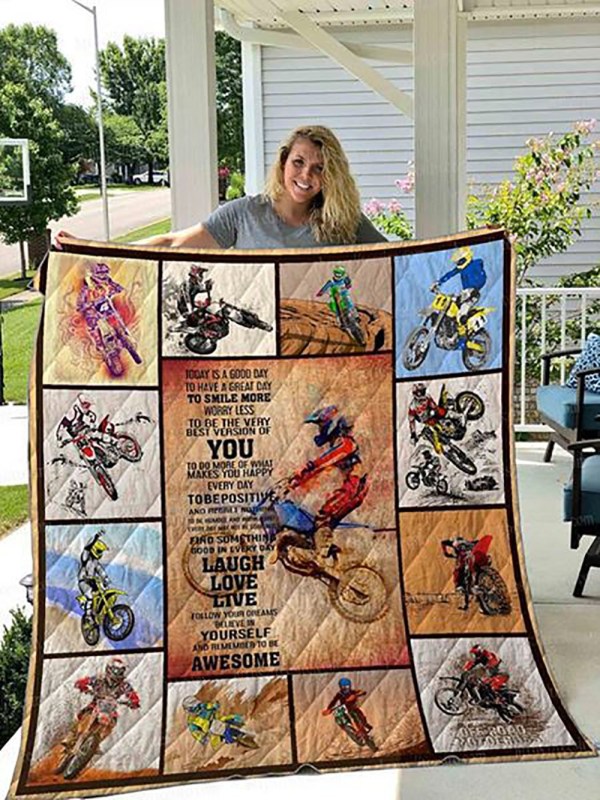 Motocross CL01110200MDQ Quilt Blanket