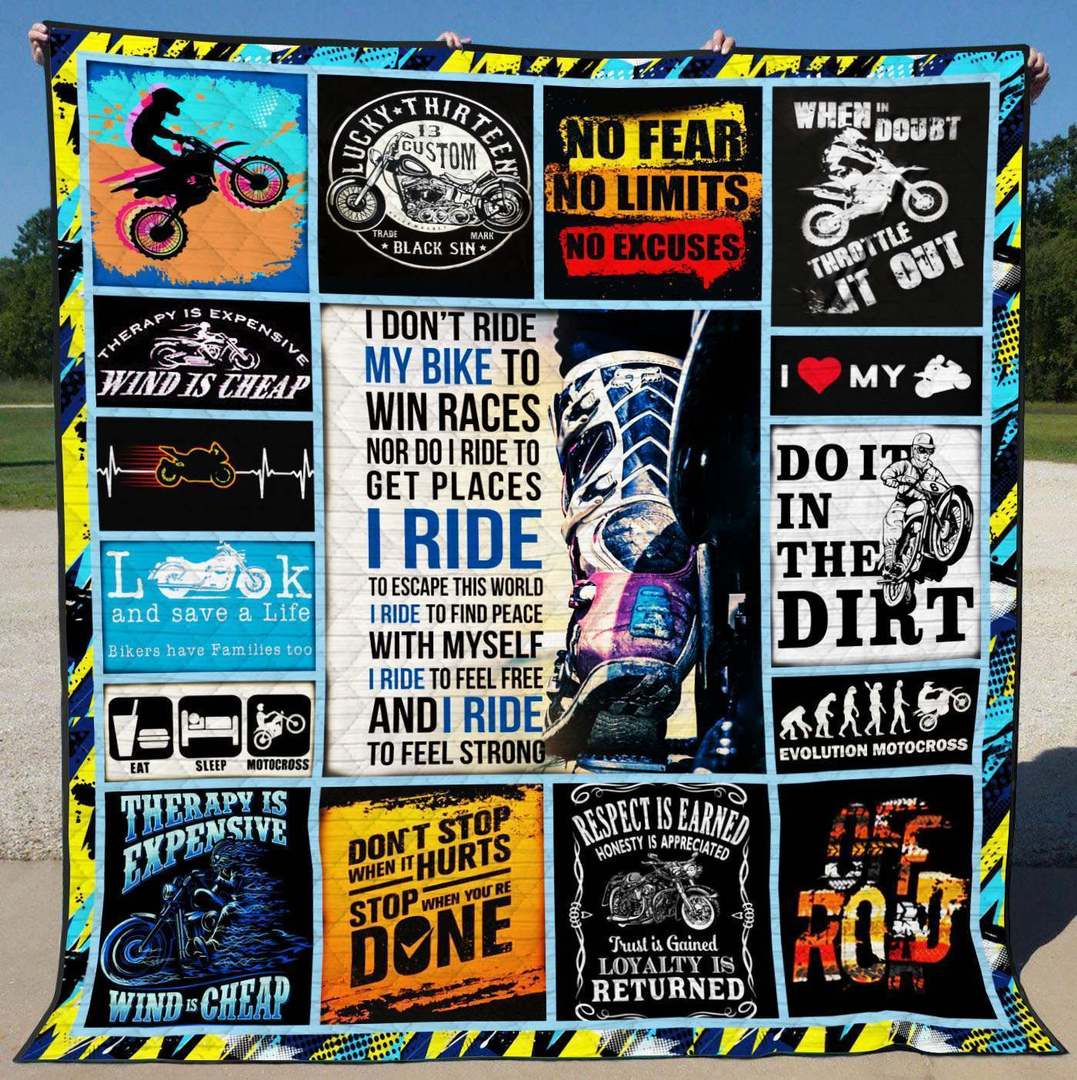 Motocross LI020803B TBG Quilt Blanket