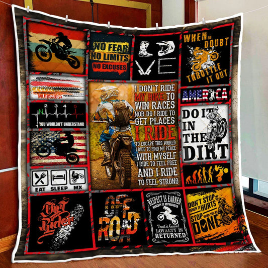 Motocross Quilt Blanket TM261007