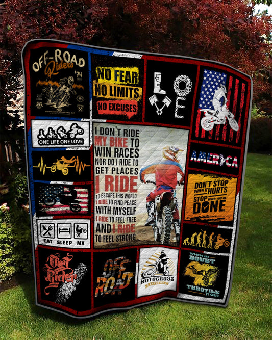 Motocross TD22111029 Quilt Blanket