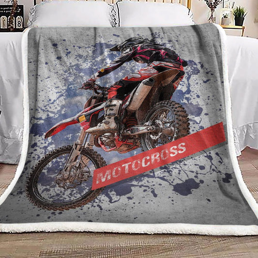 Motocross HN2410154F Sherpa Fleece Blanket