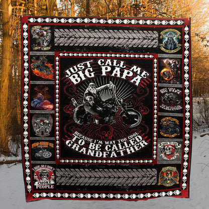 Motorcycle CL28100109MDQ Quilt Blanket