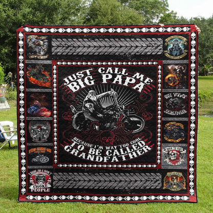 Motorcycle CL28100109MDQ Quilt Blanket