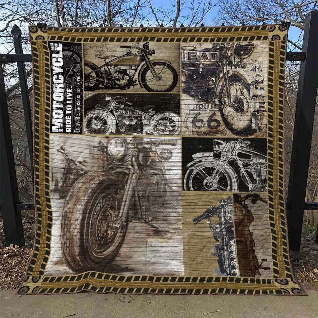 Motorcycle TD210526 Quilt Blanket