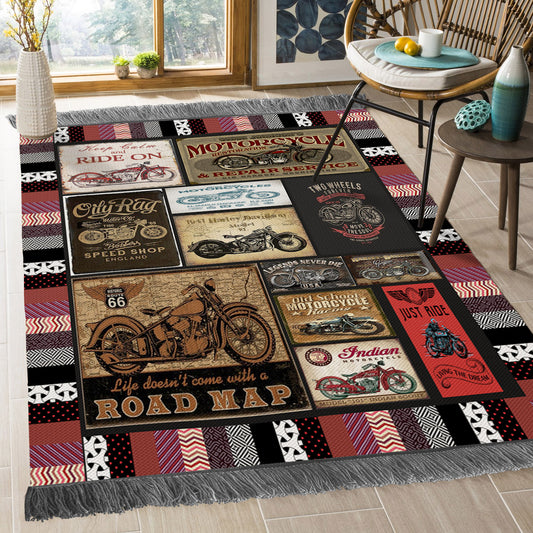 Motorcycle NT2109177O Decorative Floor-cloth