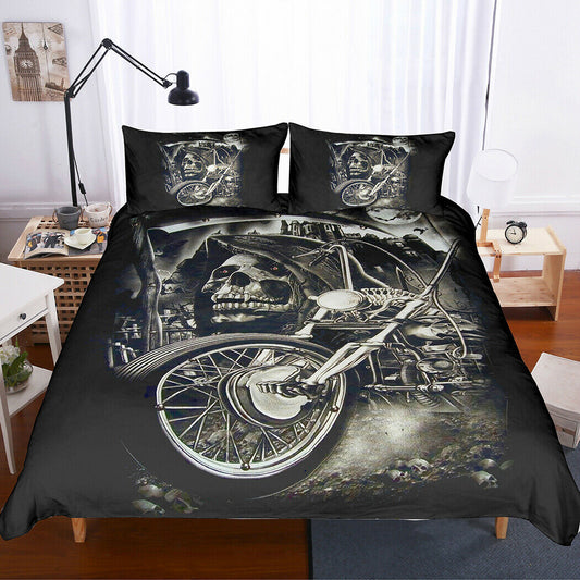 Motorcycle Skull CLH0210124B Bedding Sets