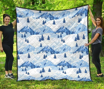 Mountain Snow CLH0412472Q Quilt Blanket