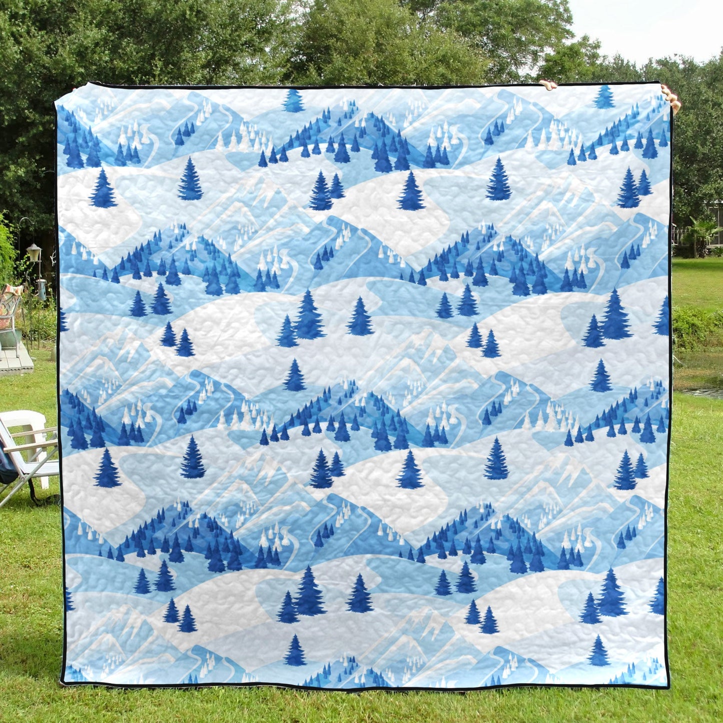 Mountain Snow CLH0412472Q Quilt Blanket