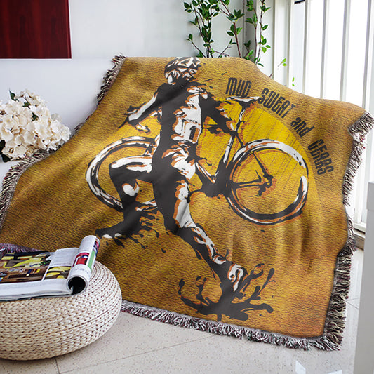 Mountain Bike HM1610115S Throw Blankets For Sofa