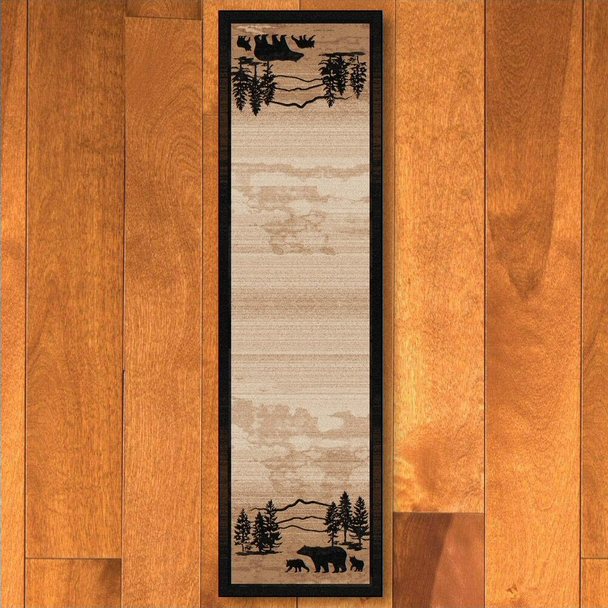 Mountain Shadow Bear CLM2510040N Runner Rug