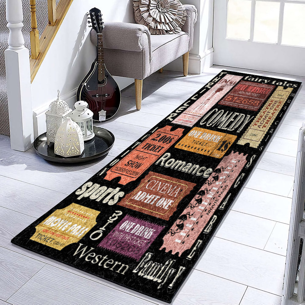 Movie Tickets VD0611041RU Runner Rug