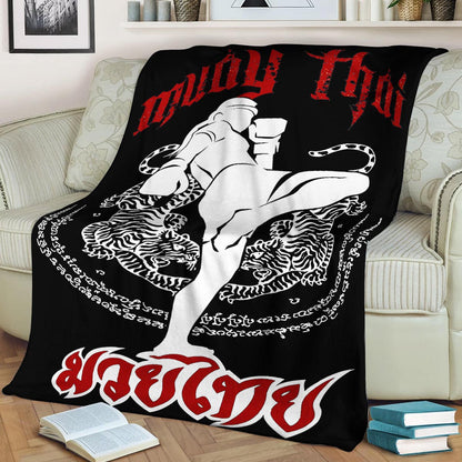 Muay Thai DD280842F Sherpa Fleece Blanket