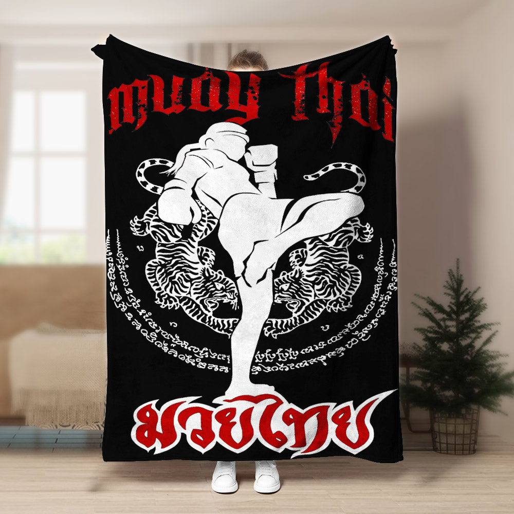 Muay Thai DD280842F Sherpa Fleece Blanket
