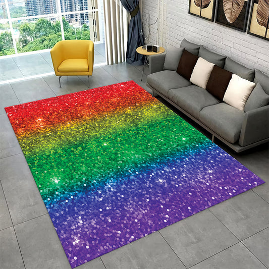 Multicolored Rainbow Glitter CL04100108MDR Rug