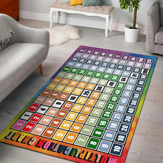 Multiplication Chart Number Math CL07110300MDR Rug