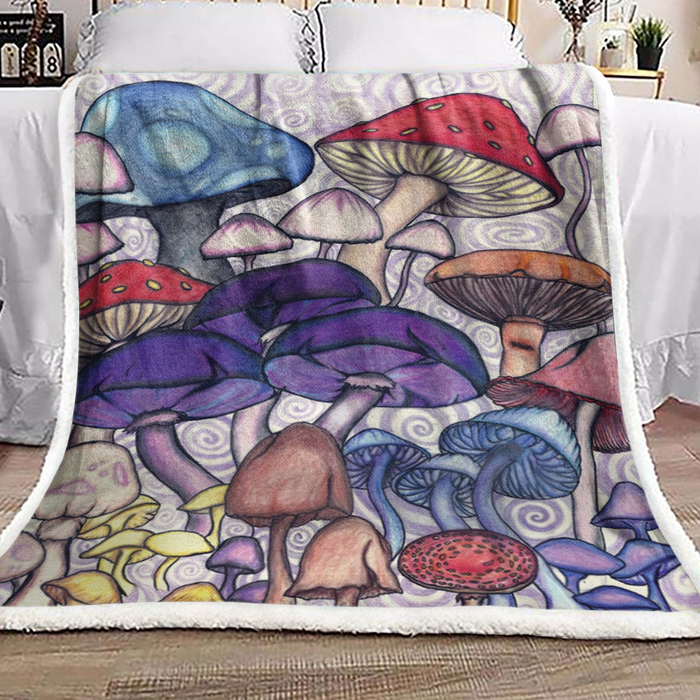 Mushroom DN250993F Sherpa Fleece Blanket