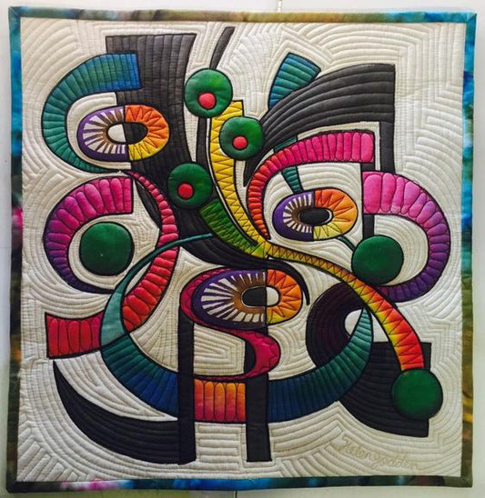 Music Abstract CLA1410438Q Quilt Blanket