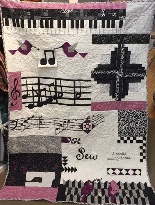 Music And Sewing CLM1511317 Quilt Blanket