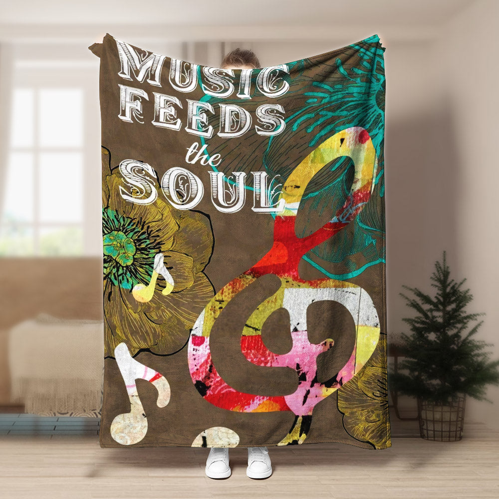 Music BL190840F Sherpa Fleece Blanket