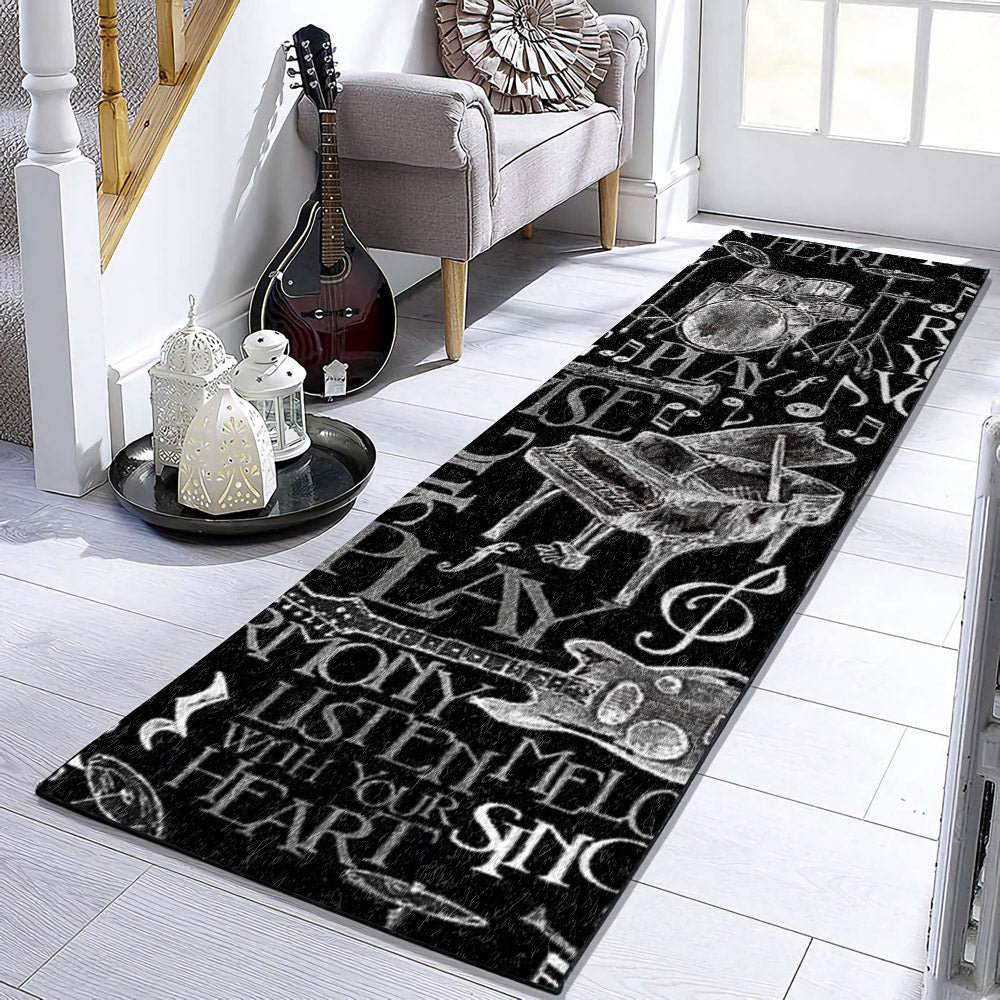 Music BL200915RU Runner Rug