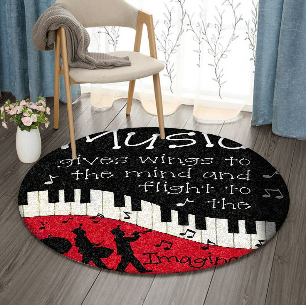 Music HN1010115RR Round Area Rug