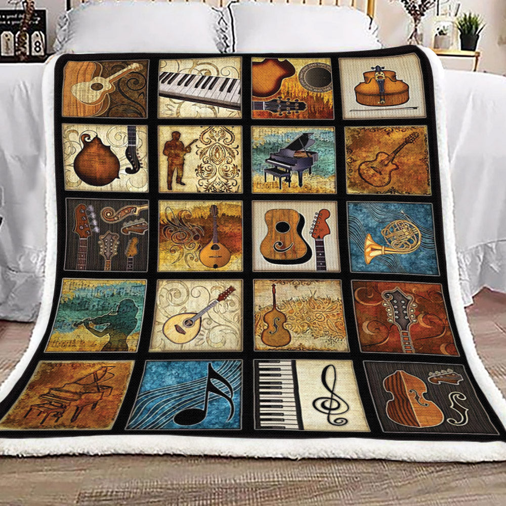 Music TL1210096TT Sherpa Fleece Blanket
