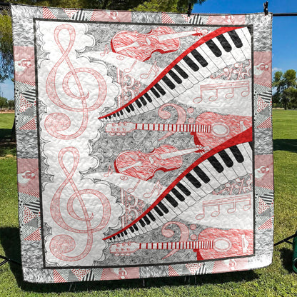 Musical Instrument BI080712B TBG Quilt Blanket