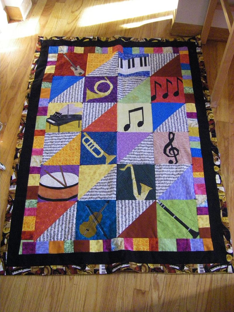 Musical Instruments CLH0212133Q Quilt Blanket