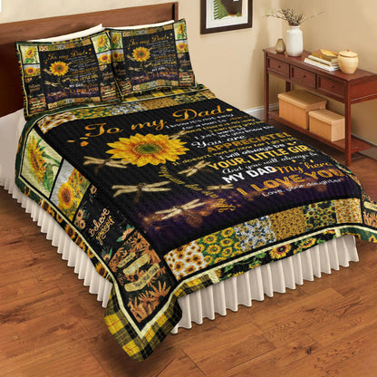 My Dad My Hero - Happy Father's Day Quilt Bedding Set HN17042301QB