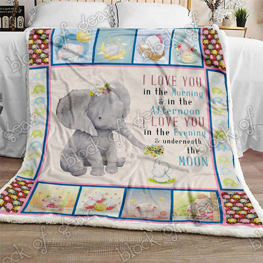 My Baby Elephant CL1909139MDF Sherpa Fleece Blanket